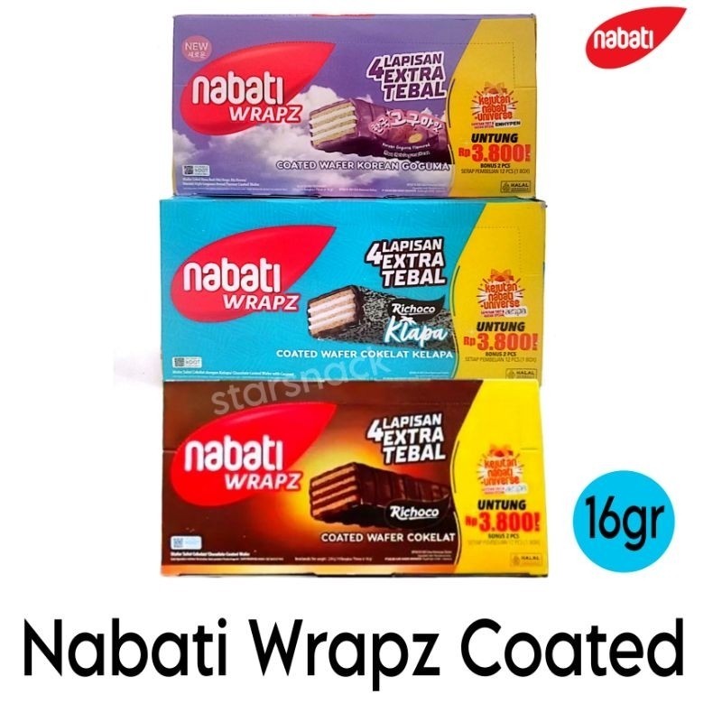 

Nabati wrapz Coated Wafer Goguma Kelapa PUSAT GROSIR JAJAN murah meriah