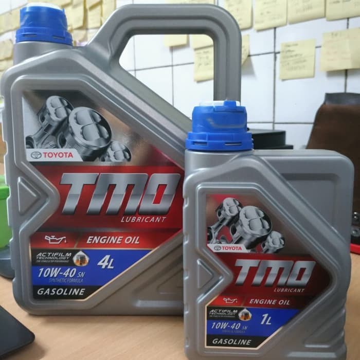 Paket 5 Liter Oli TMO SAE 10W40 API SN  BARCODE SCAN Jaminan Original...