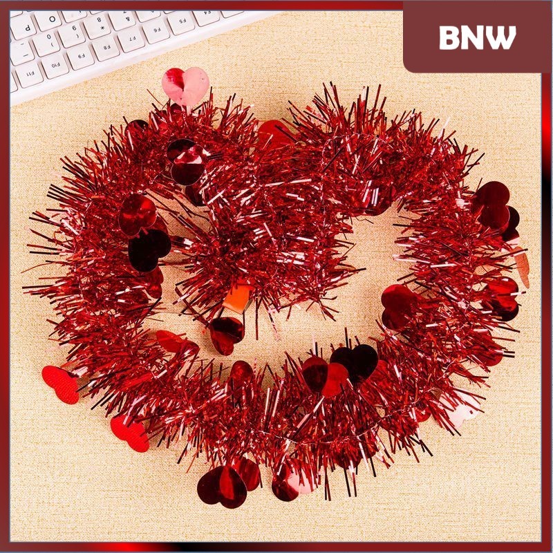 

BNW - SLINGER 2 Meter Diameter 5cm Single Colored / Mix / Motif Rumbai Garland Tensil Tinsel Metalik Hiasan