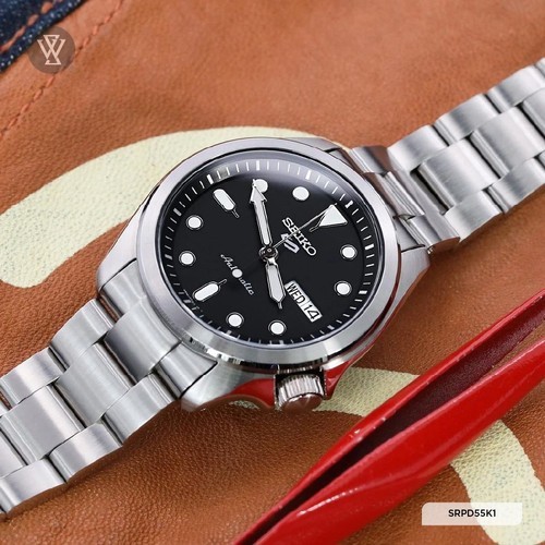 Seiko 5 Sports SRPE55K1 SRPE55 Black Dial Original