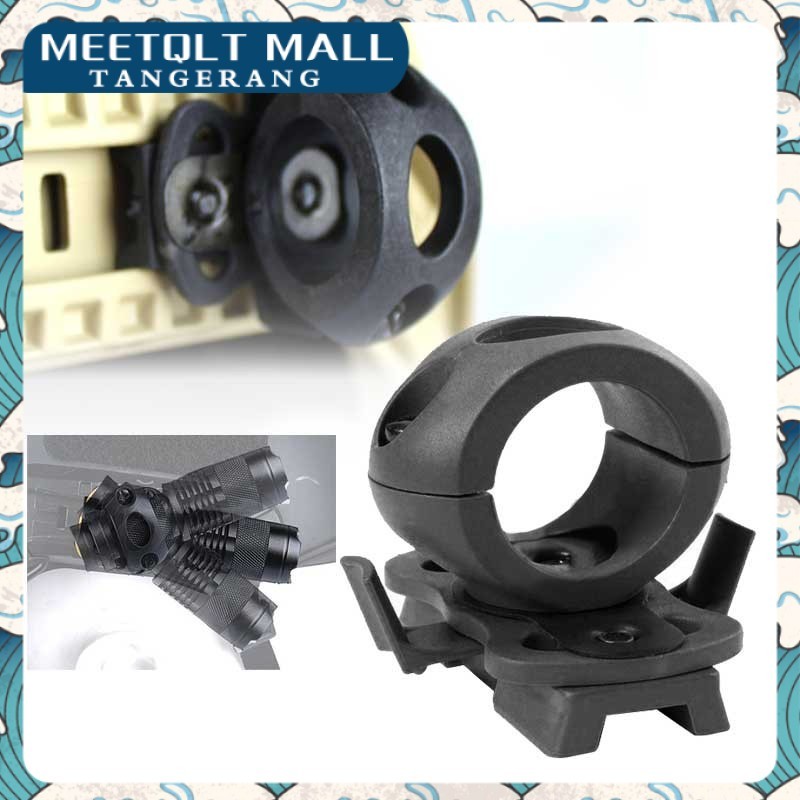Holder Clip Mount Rail For Helmet Tactical  Senter Helm Safety Outdoor