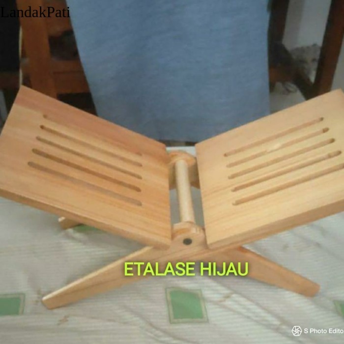 Meja Alquran Rekal Kayu Belajar Anak Lipat ORIGINAL LZN10