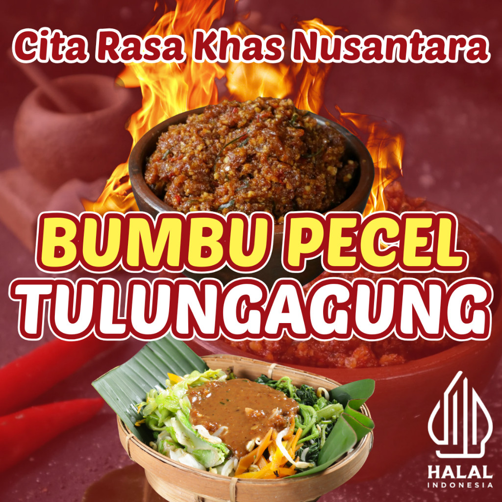 

Bumbu pecel asli khas tulungagung sambal kacang gurih dengan cita rasa tradisional sehat bergizi