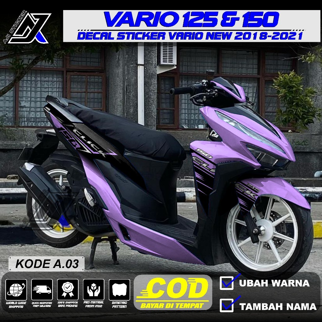 (COD)Decal Stiker VARIO 125/150 NEW Full Body - Stiker Motor HONDA VARIO 125/150 NEW 2018 2019 2020 