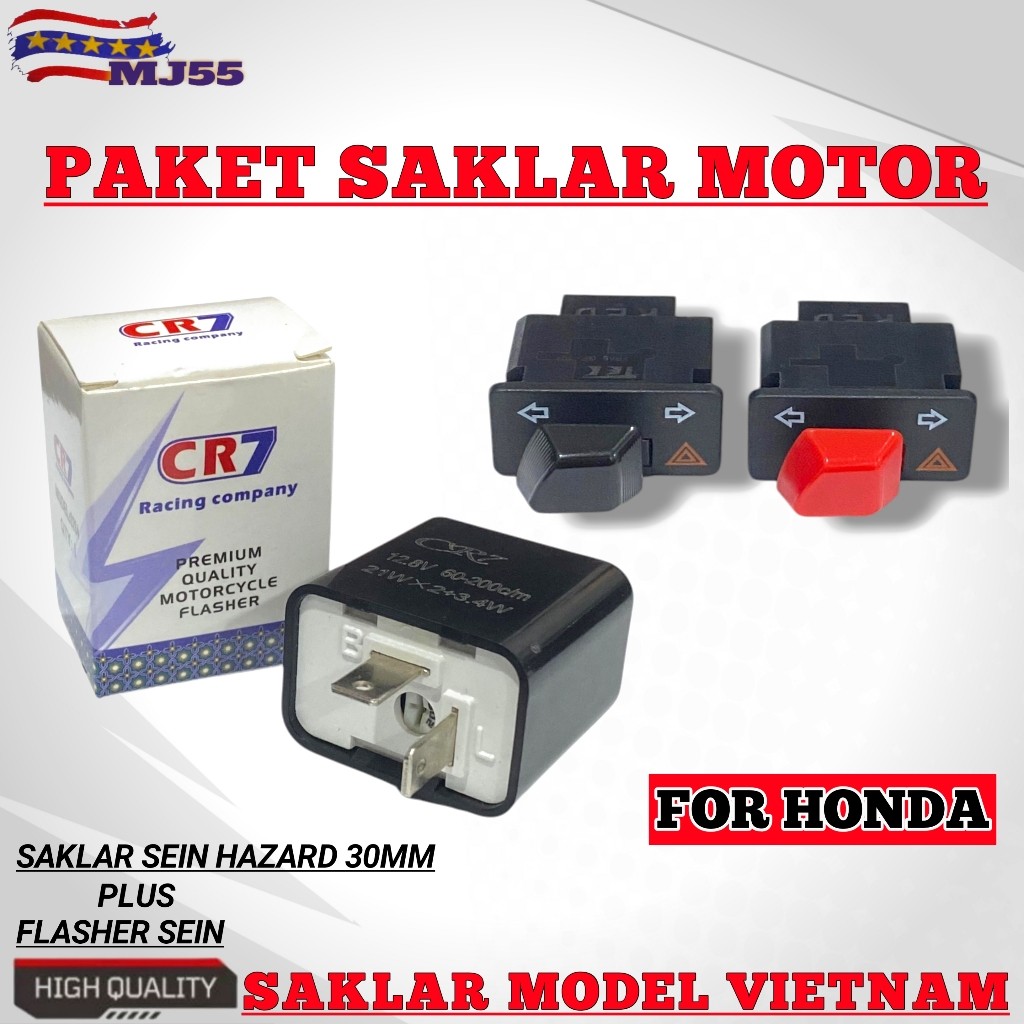 SAKLAR SEN SEIN HAZARD PLUS FLASHER SEN HONDA PENGATUR KECEPATAN KEDIP LAMPU SEIN BEAT FI VARIO 125 