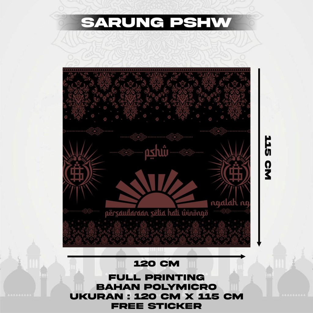 Sarung Batik Motif PSHW Desain Terbaru BY ASYAWIL_STORE21