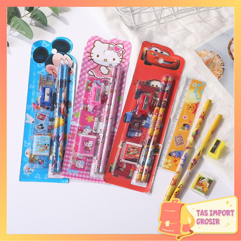 

Tas Import - S5686 Stationary Set 5 in 1 Karakter / Alat Tulis Sekolah / Paket Alat Tulis / Mini Stationary / Set Alat Tulis Pensil