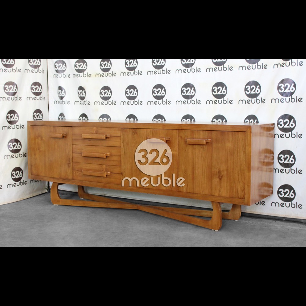 Meja TV Vintage - Bufet TV Vintage Scandinavian Jati