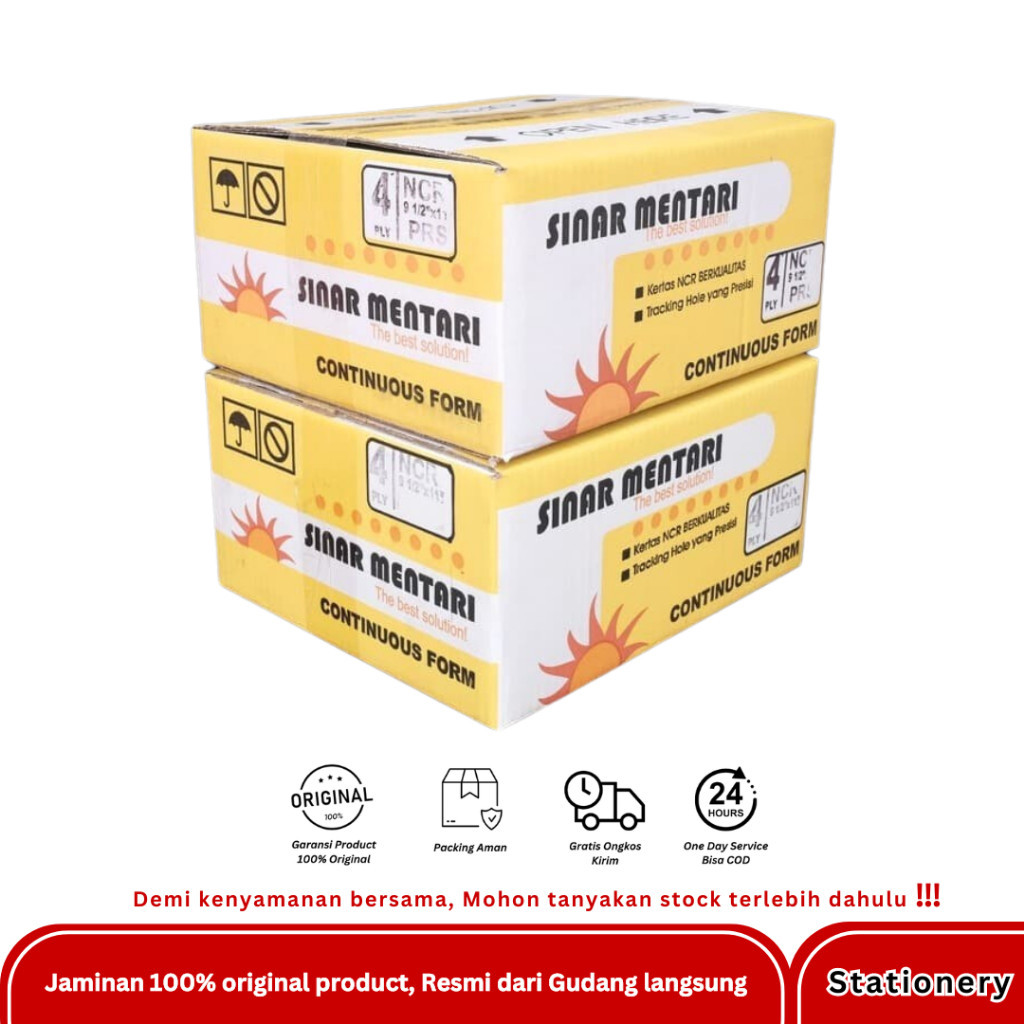 

CONTINOUS FORM SINAR MENTARI 1PLY 2PLY 3PLY 4PLY 5PLY PRS