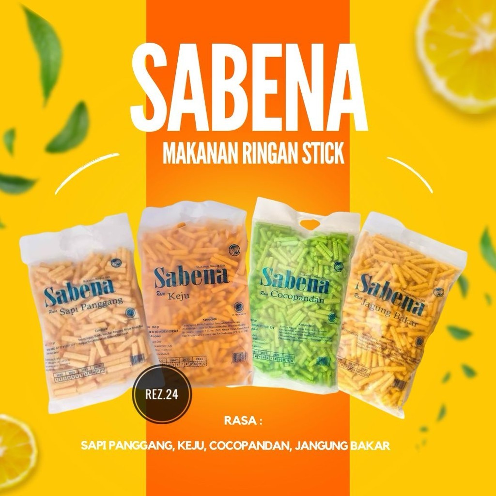 

Sabena Snack Stik Aneka Rasa Snack balado Sabena 340gram | Stik Rasa Jagung Bakar