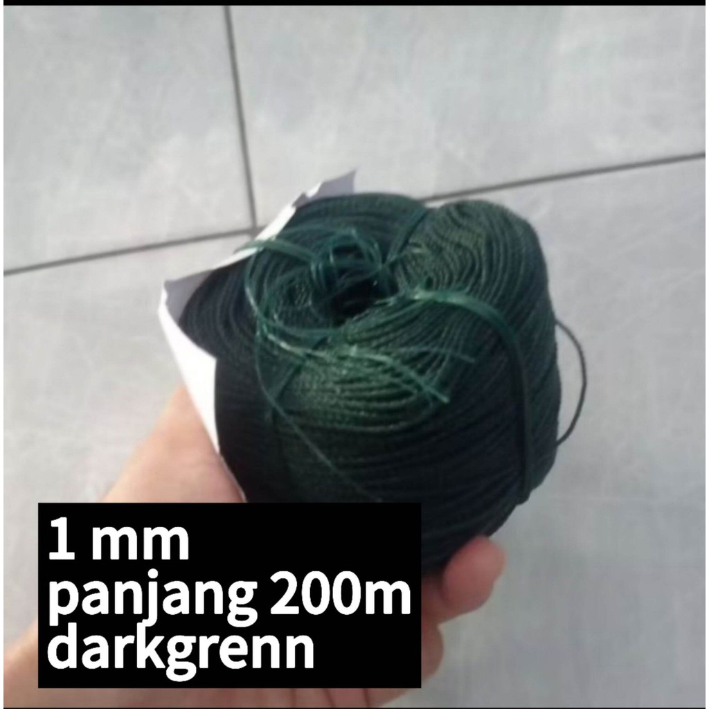 

tali tambang kecil 1 mm panjang 200m dark green tali tambang kecil