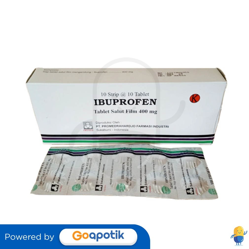Ibuprofen Promedrahardjo 400 Mg Box 100 Tablet