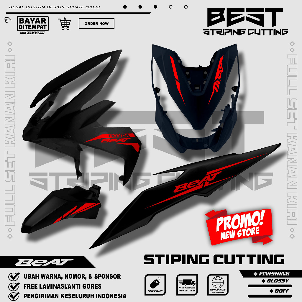 Striping Cutting Beat New Esp 2017 2018 2019 Stiker Cutting Beat