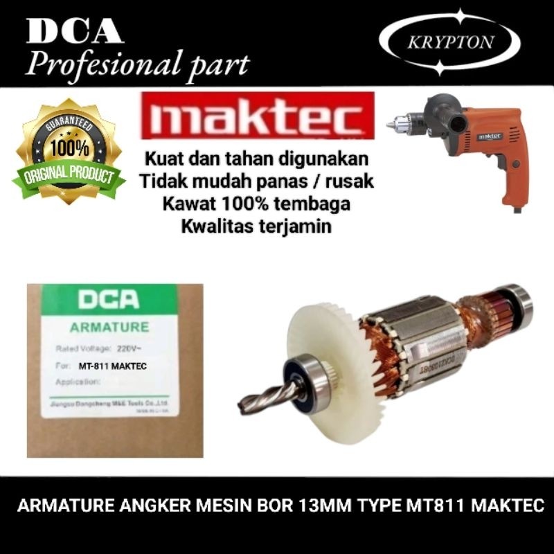 DCA armature angker mesin bor 13mm type MT811 maktec ( DIJAMIN ORIGINAL ) KAYLA TOOLS