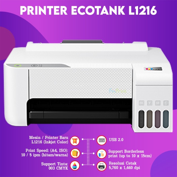 Epson Printer L120 L3210 L3211 Hitam Print Warna Infus Modif Inktank Pabrik RESMI