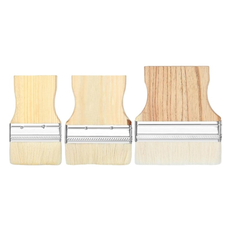 

Multipurpose Wide Paint Brushes Set with Poplars Handle Essential Paint Brushes multifunction Brushes set for Home & Art Use