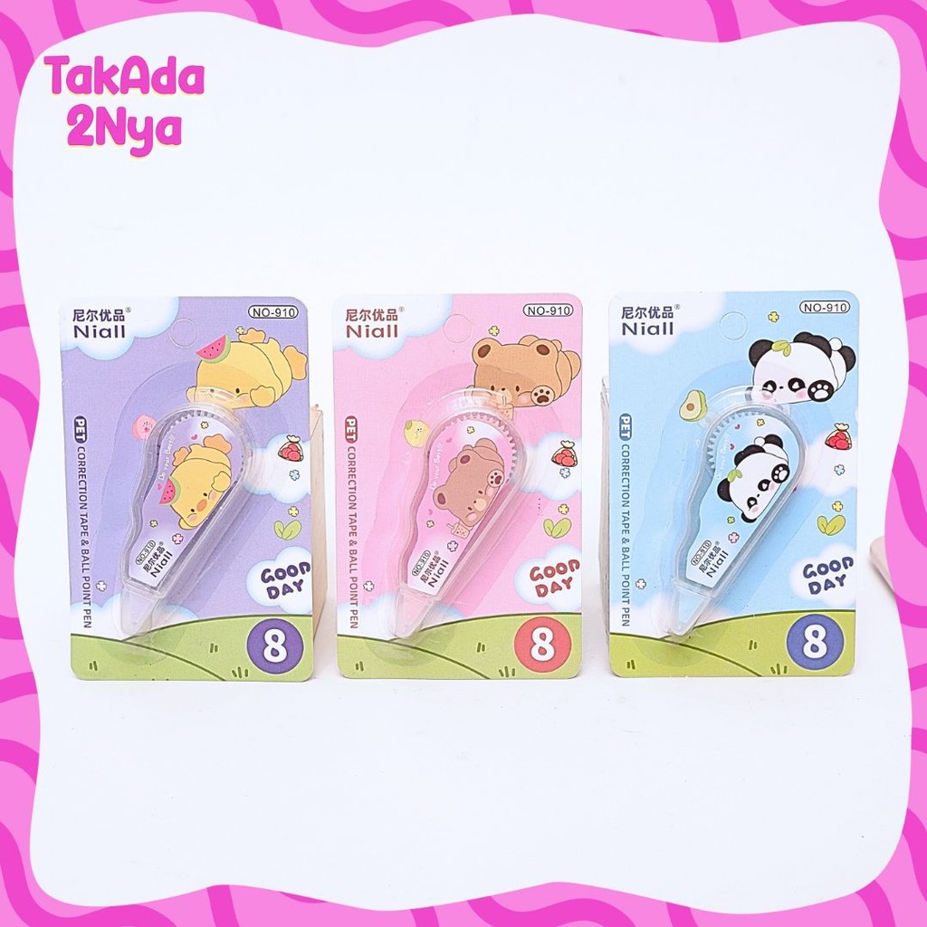 

Tip-X Kertas Niall Good Day No.-910 Correction Tape Roll Pita Penghapus Pulpen