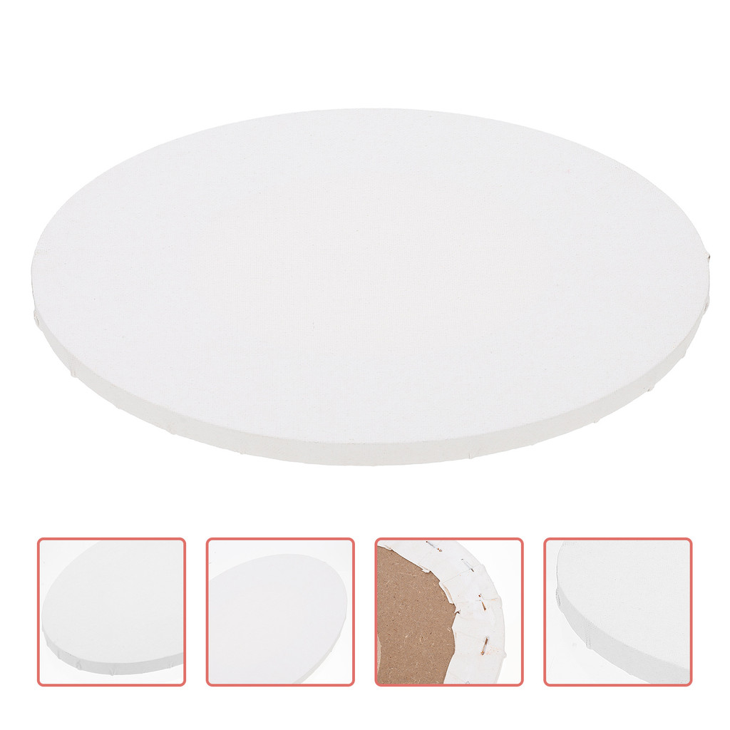

Oil Painting Frame Blank Canvas Oval for Beginner Water Color Board Wood Mini Canvases Small Student