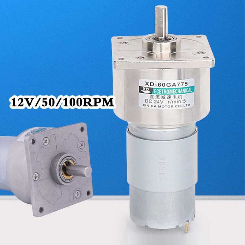 60GA775 Motor DC Gear Box 50-RPM / Gir Box 100-RPM XD-60GA775