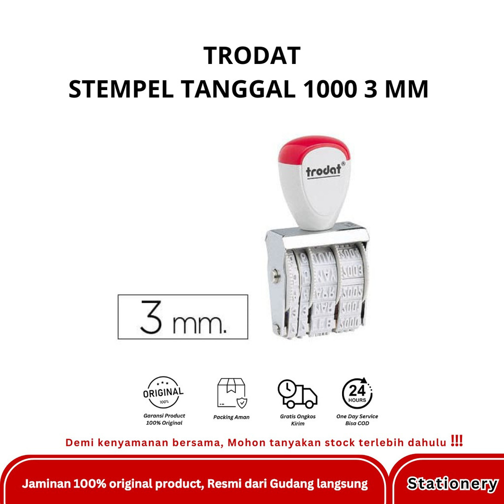 

TRODAT STEMPEL TANGGAL 1000 3 MM