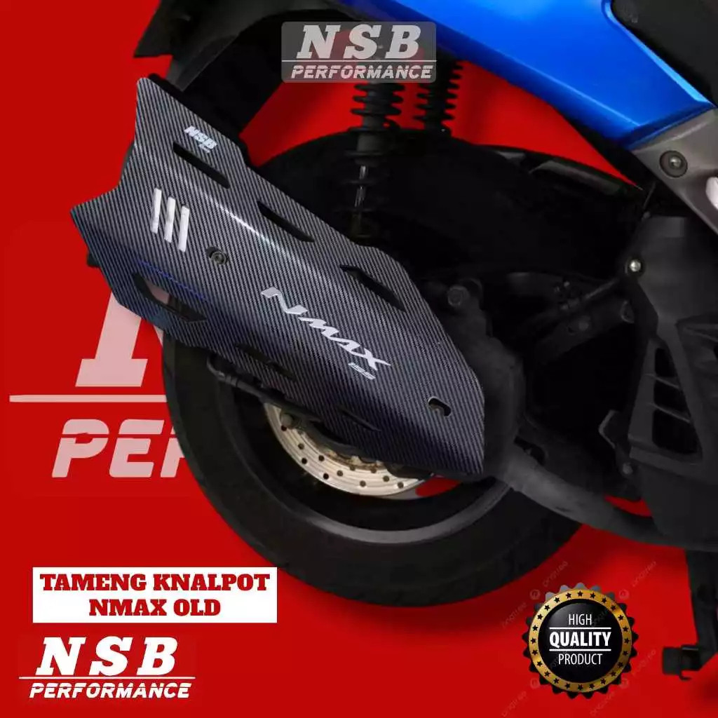 TAMENG KNALPOT COVER TUTUP KNALPOT NMAX OLD 155 NSB CARBON TUTUP KNALPOT VARIASI NMAX OLD NSB RACING