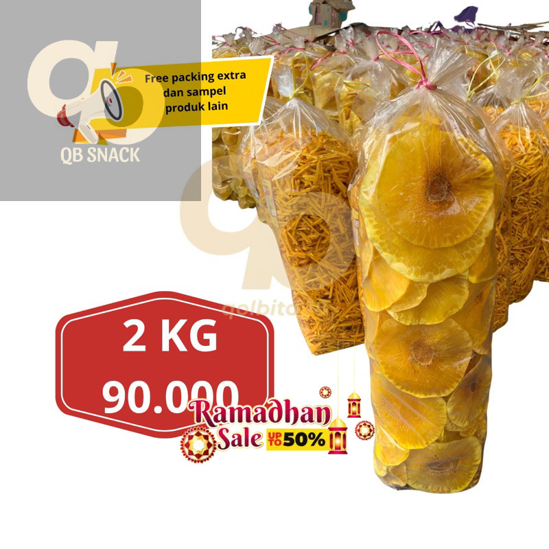 

QB - 2KG KRIPIK SUKUN BULAT RENYAH SNACK PERBALL BALL GROSIR