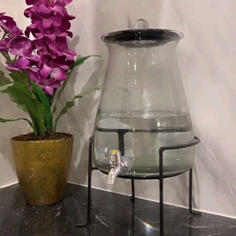 botol ginseng kaca 5L dengan kran - Anugrah Megah