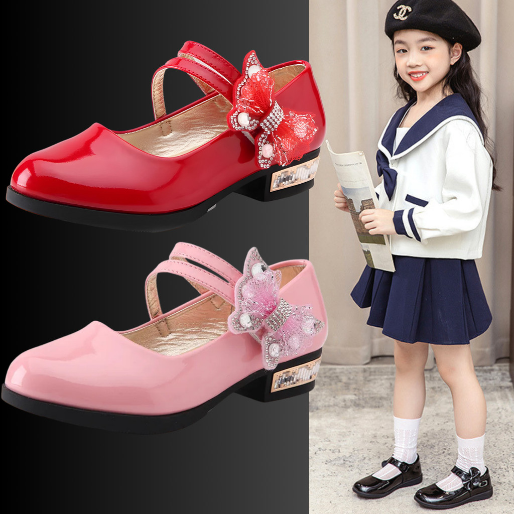 2025 Sepatu DocMart Polos Anak Perempuan Terbaru Loafers Viral Kekinian