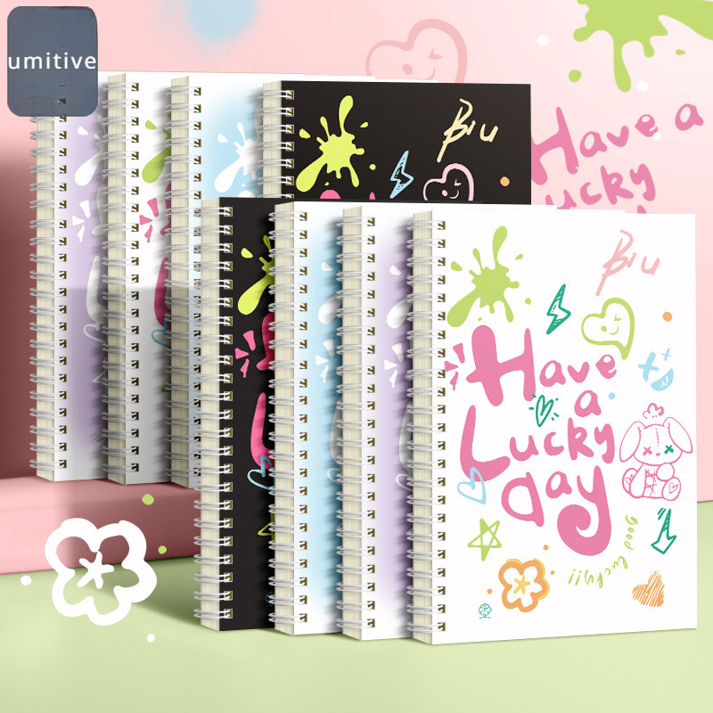 

A5 Coil Notebook Graffiti Nice big Notebook Cute Coil Notebook Student notebooks and journals office accessories daily planner