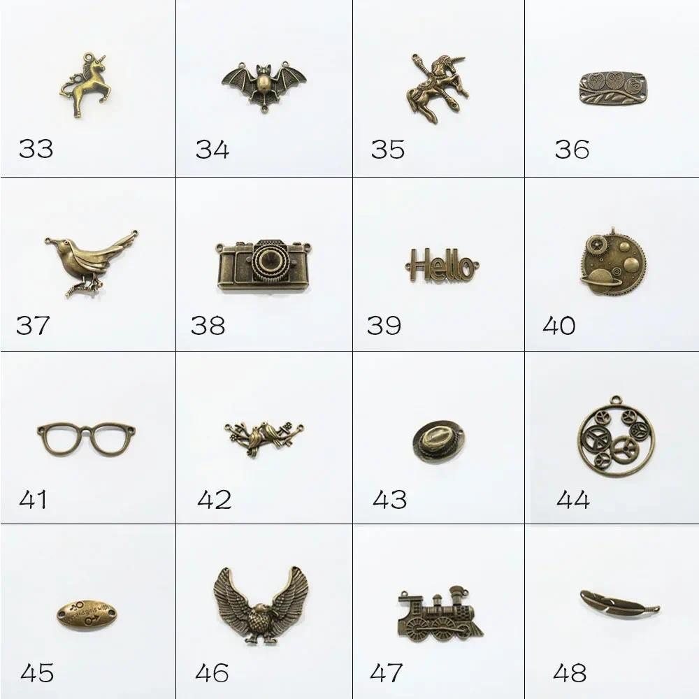 

Leather Notebook Accessory Series3 Metal Charm Vintage Creative Hanging Drop Pendant Bookmark decoration for diary journay