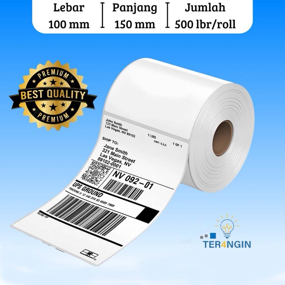 

RB Kertas termal tiga bukti lipat 100*150*500 kertas cetak pengiriman ekspres kertas cetak termal