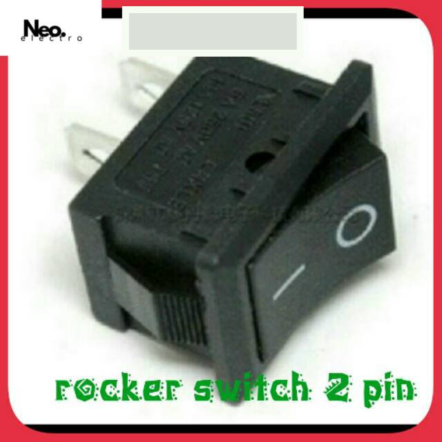 3 Pcs_Push button rocker switch 2 pin on off