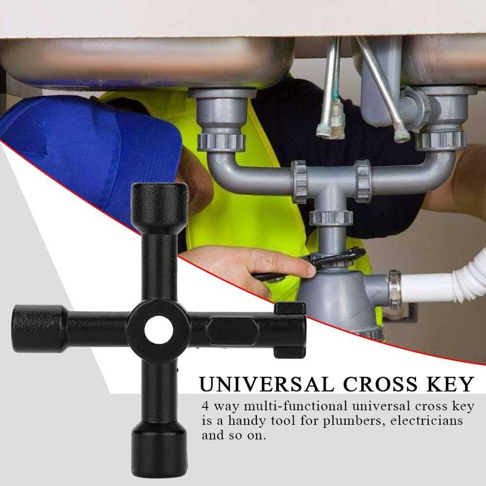 

DIHAKI Kunci Pas 4in1 Universal Elevator Cross Triangle Key - LXX3116 TERMURAH!! BISA COD