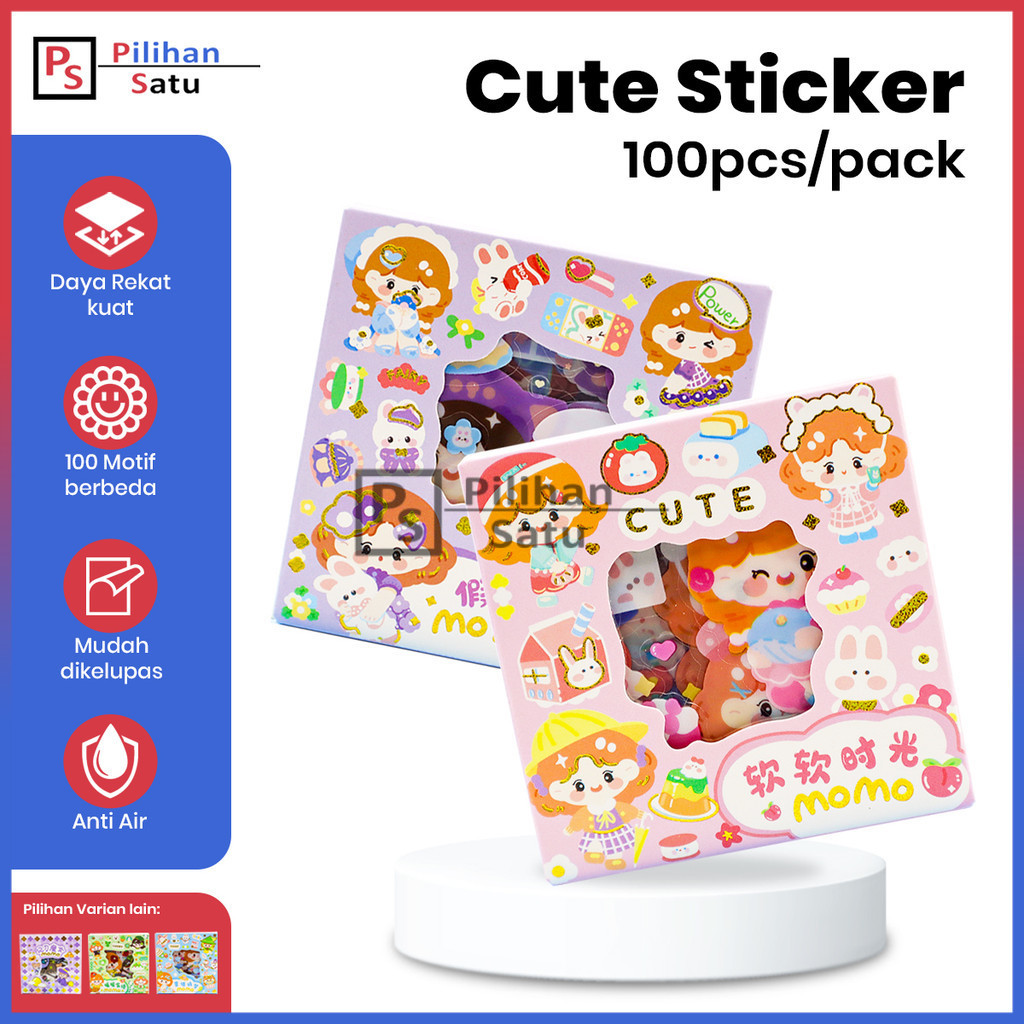 

Stiker Aesthetic Waterproof Isi 100 Lembar MOMO Edition Lucky Pearl [TERBAIK]