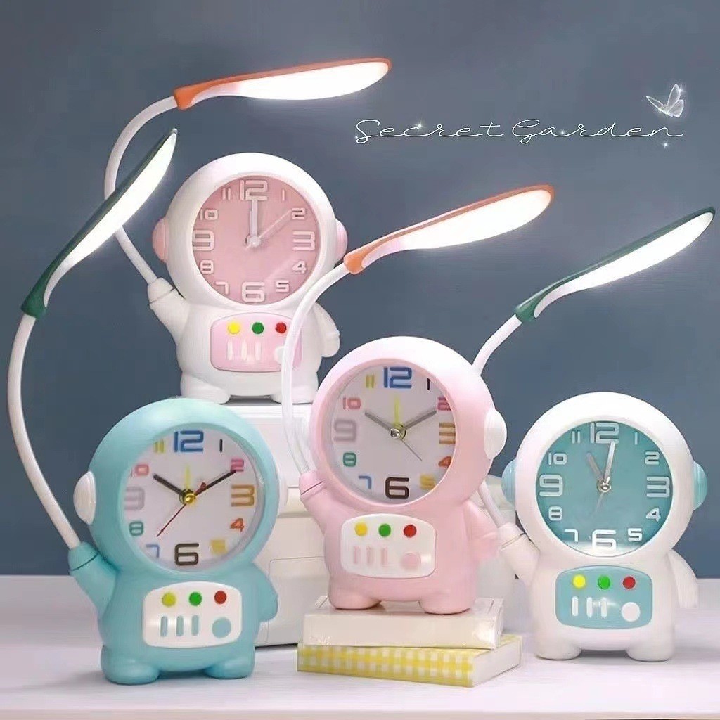 Olike Alarm Clock Table Lamp - Lampu Meja Jam Alarm Anak Edukasi