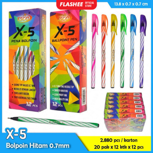 

Pulpen Stark 1 Pack Ballpoint Lilin Tinta Hitam