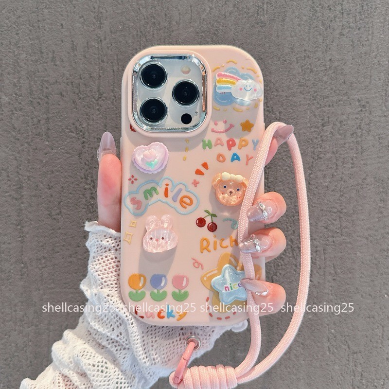 Kartun Casesing HP Untuk iPhone 15 14 13 12 11 Pro max  XS MAX X XR 8PLUS 7PLUS Silikon Lembut Anti 