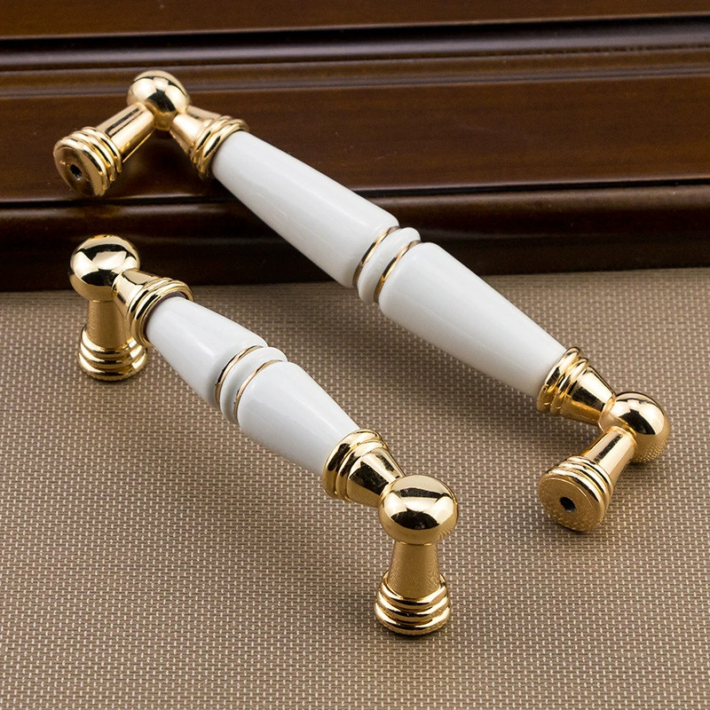 【COD】Ceramic Handle Tarikan Keramik Hendel Pintu Lemari Ceramic Putih Bulat Laci Pintu Lemari Knob