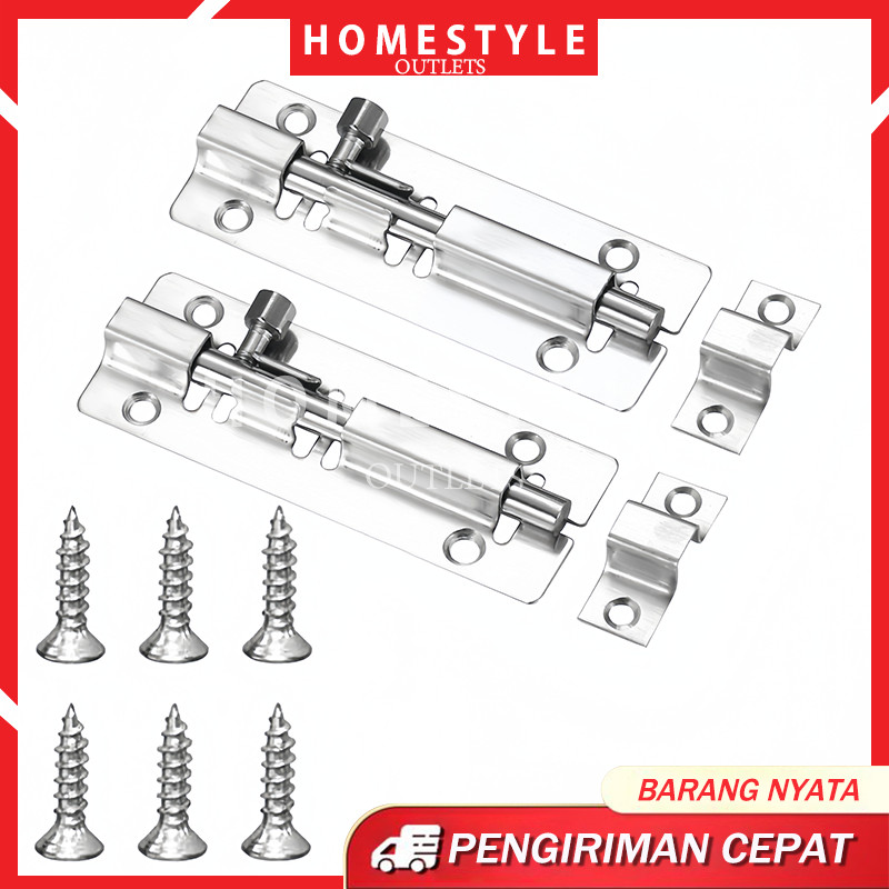 Grendel Pintu Stainless / Grendel Jendela / Slot Pintu / Slot Jendela / Slot Pintu