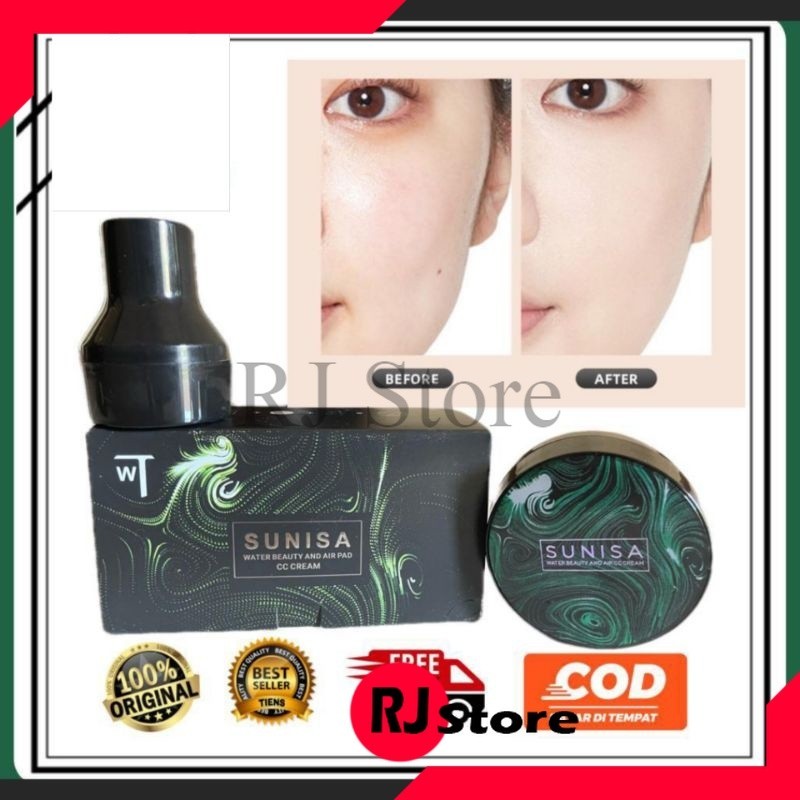 Original ( 100% ORIGINAL ) BEDAK SUNISA CUSHION WATERPROOF BEDAK ANTI AIR MUSHROOM HEAD AIR CC CREAM