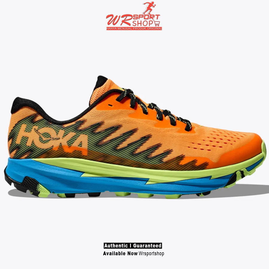 Sepatu Lari Trail Pria Hoka Torrent 3 - Solar Flare / Lettuce ORIGINAL