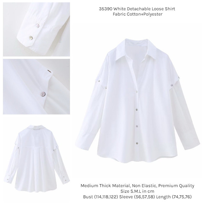 Kemeja Putih Wanita Oversize Blouse Putih Jumbo Atasan Putih Big Size