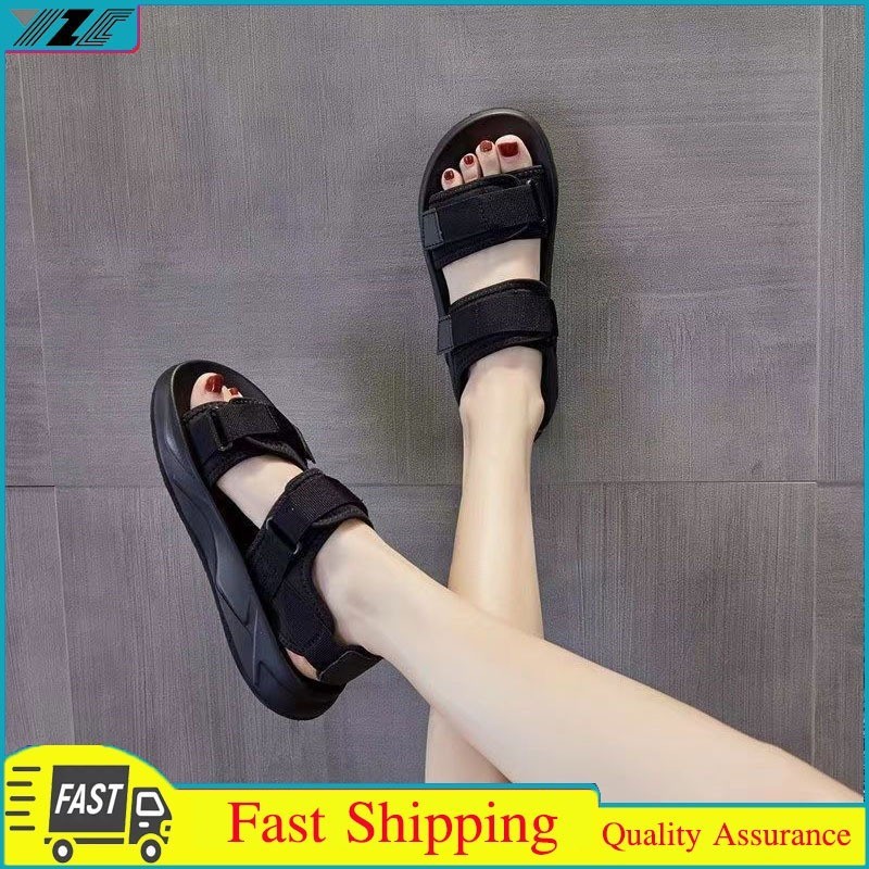 [100% Import] Sandal Wanita Import Sandal Gunung Wanita - Sepatu Sandal Tali Wanita - Korea Karet Je