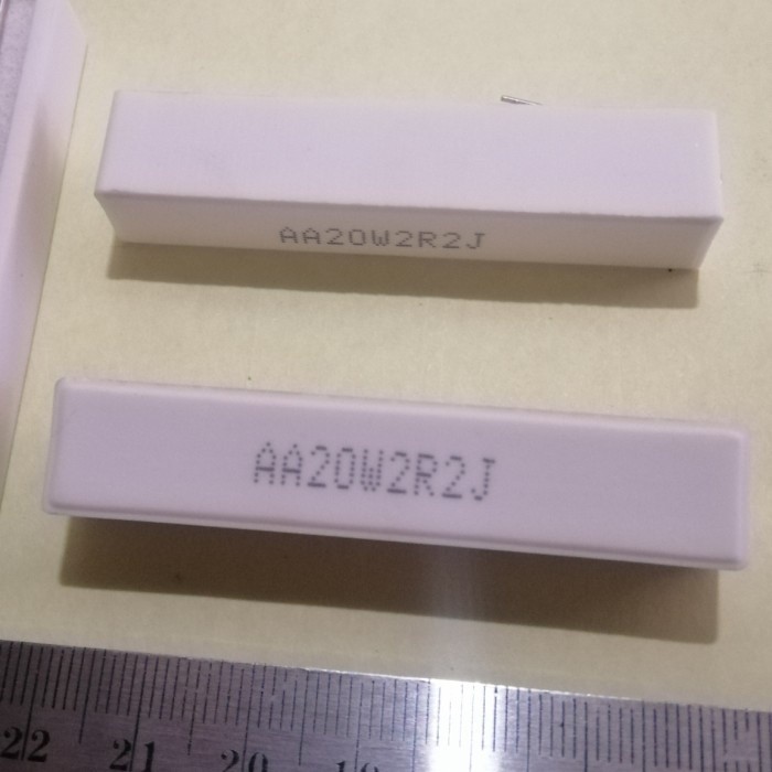 2R2J 2,2Ohm 2,2R 2,2 Ohm 2R2 J 20W 20 Watt Resistor Kapur 20W2R2J R
