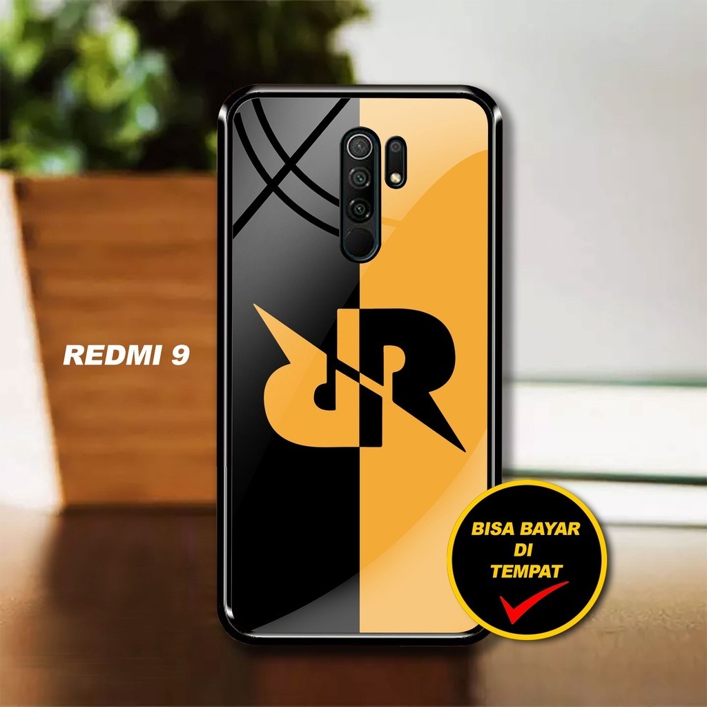 HEAVENCASE , Case Glossy , Case Xiaomi Redmi 9 Motif RRQ Esport Gaming New Unik  Case Kilau Softcase Casing Sarung Hp Bisa COD Bayar Di tempat