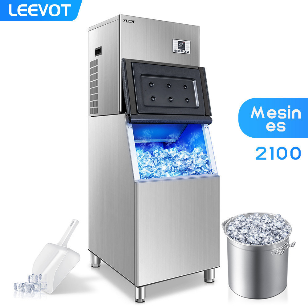 Leevot Mesin es batu L-2100 Mesin Pembuat Es Kristal ice machine