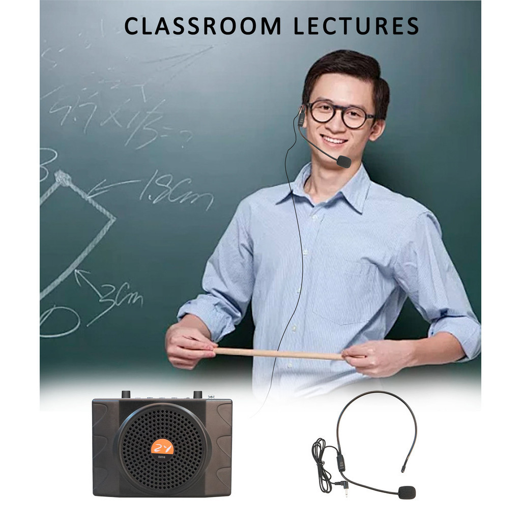 Speaker mic karaoke suara jernih Pinggang waistband  Mini Pa Amplifier mikrofon Bluetooth Portable P