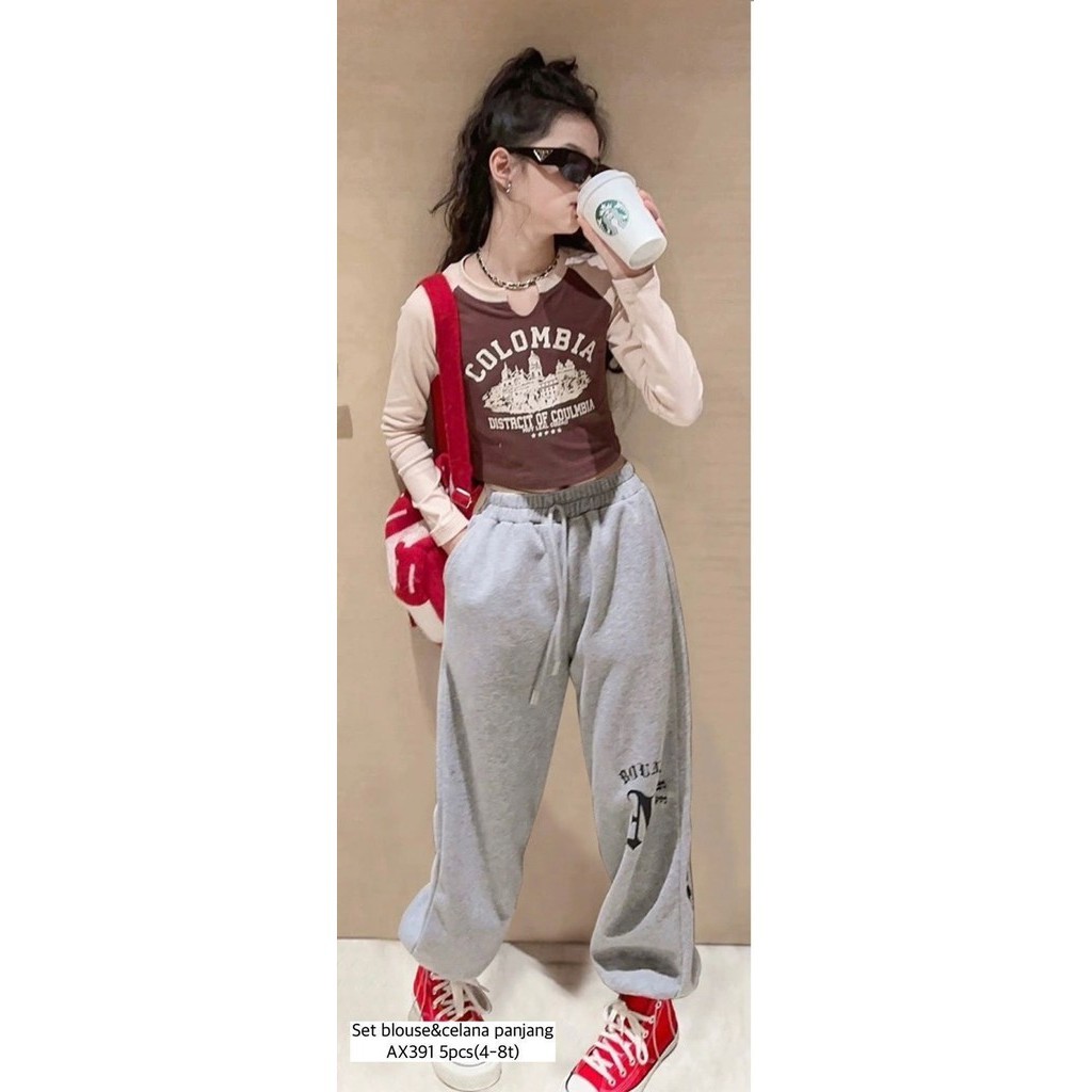 Set Blouse & Celana Panjang AX391