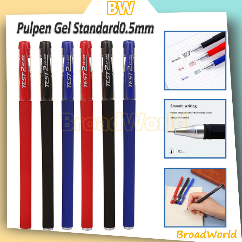 

【Harga grosir】20pcs Pena Gel 0.5MM Model TST /Pena Gel 0.5 mm /2 Pulpen Warna Warni Ujung Lancip /Bolpoint Tinta Gel Cair ATK
