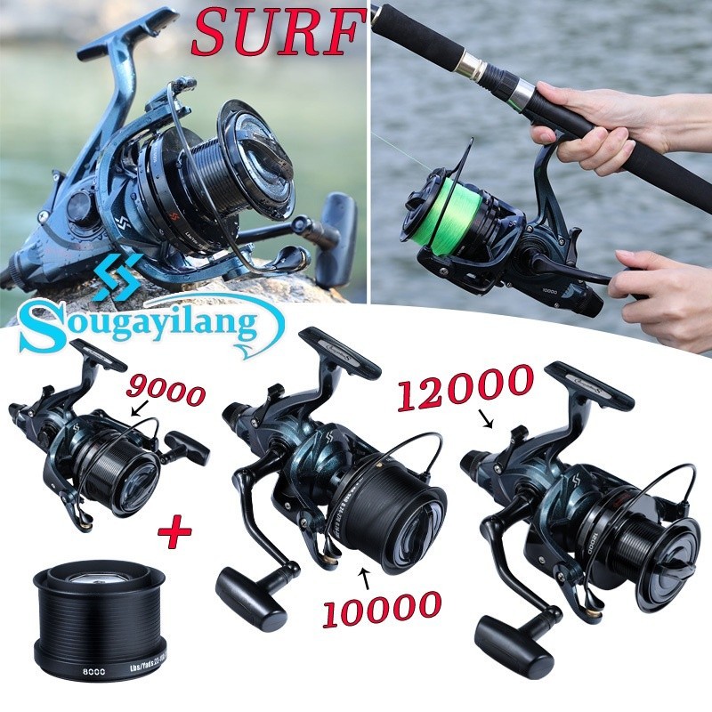 PROMO BIG DAY  Sougayilang Fishing Reel 9000-12000 Series Surf  Reel Pancing Ultra Halus Kuat Spinni